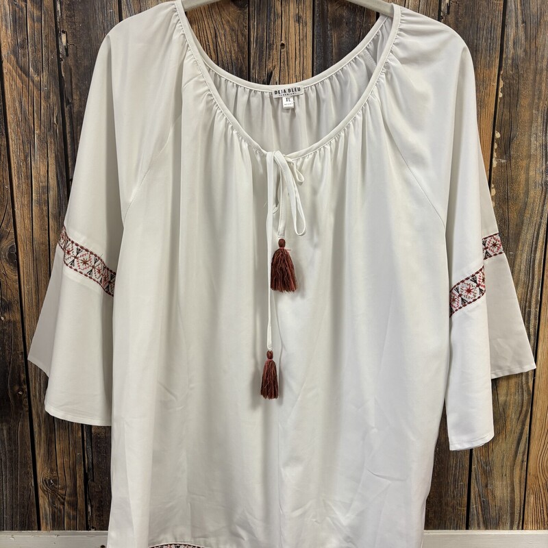 White Crochet Pom Top