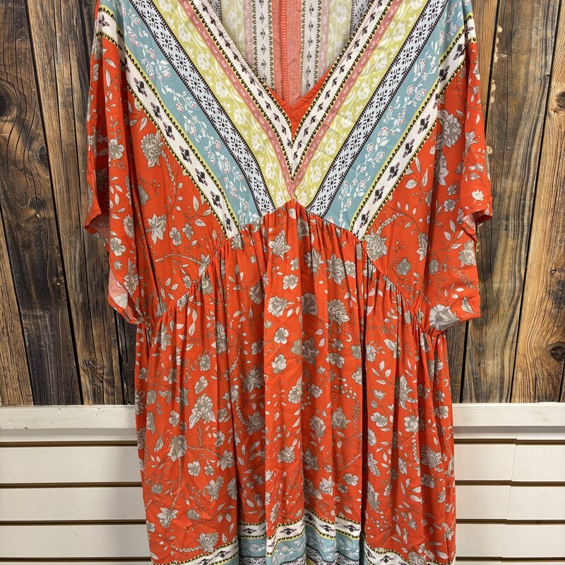 Orange Boho Dress
