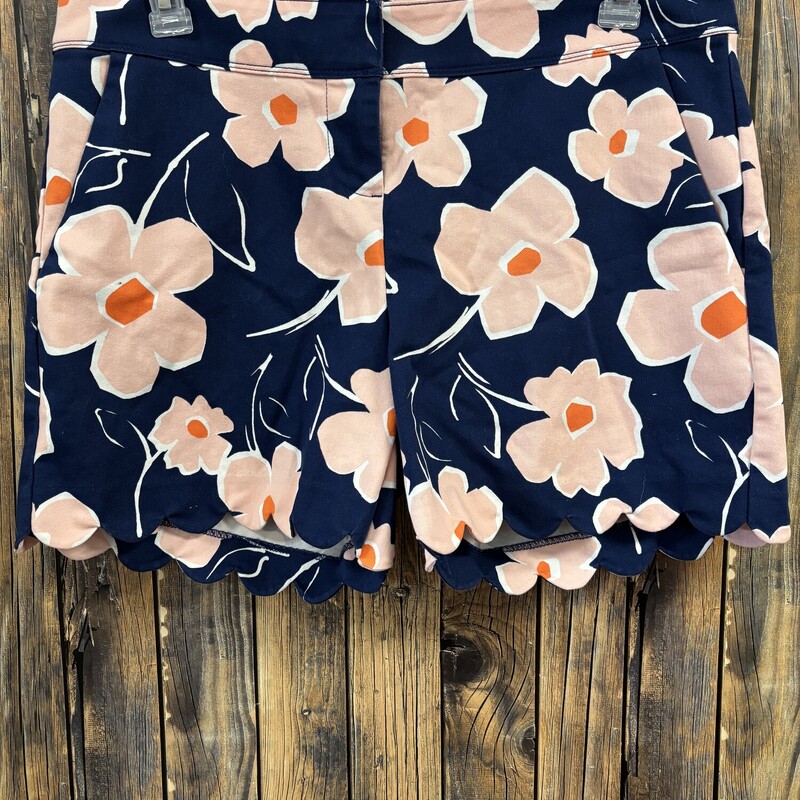 Scalloped Flower Shorts, Size: 12