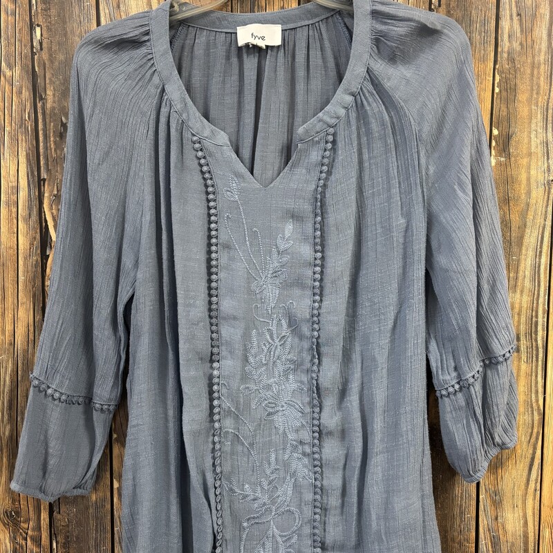 Light Blue Crochet Front