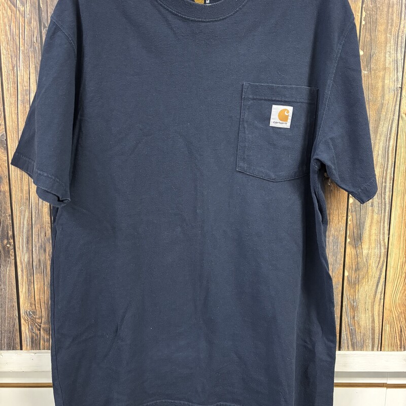 Blue Carhartt Pocket Tee, Size: M