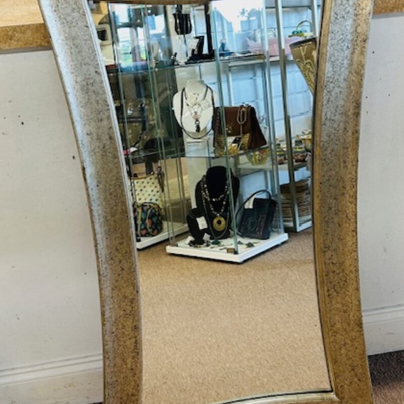 Curve Slanted Wall Mirror