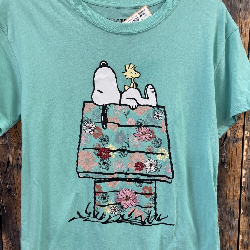 Teal Snoopy Tee