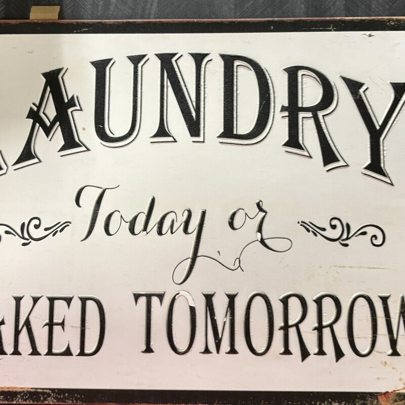 Laundry Metal Sign