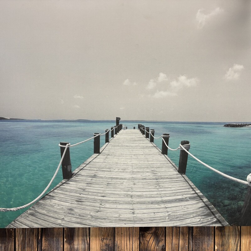 Boardwalk Canvas Decor, Size: 36x24 In