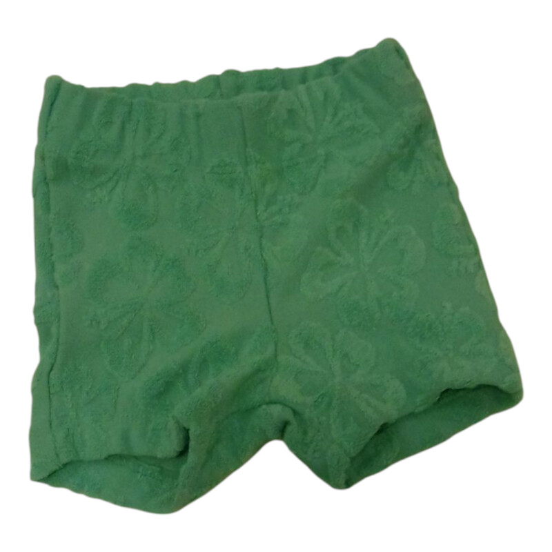 Shorts: LT Green Flowers
