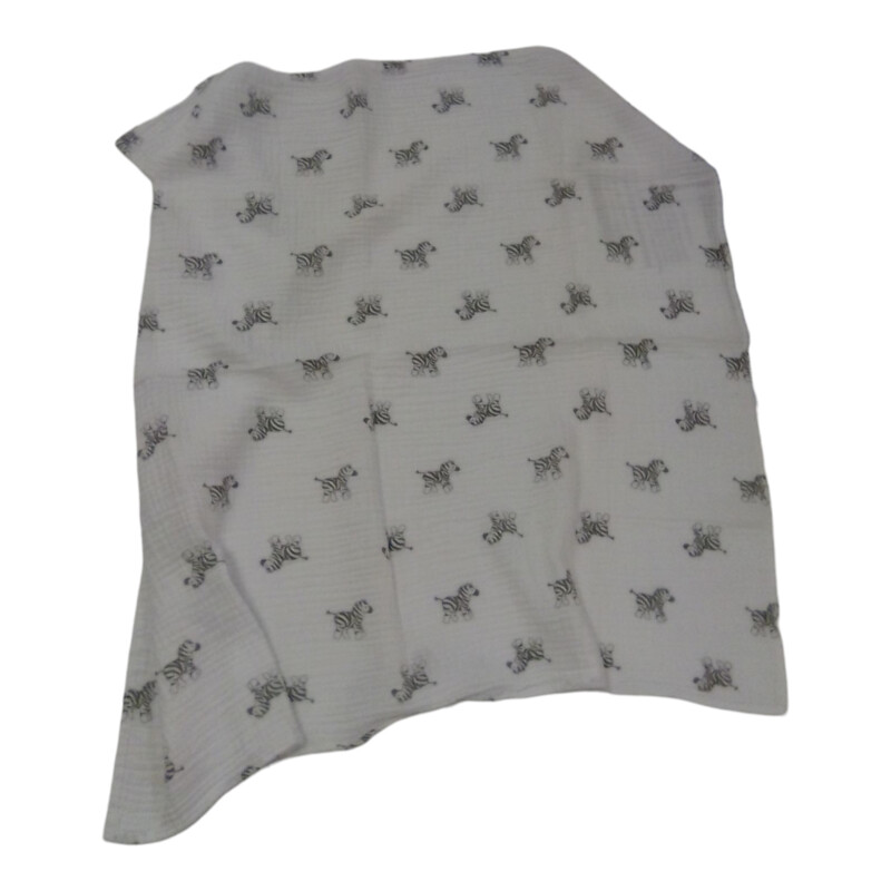 White/Zebra Muslin Swaddl