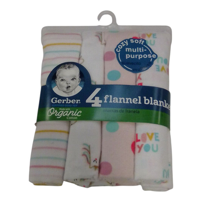 Blankets: NWT 4pc Flannel