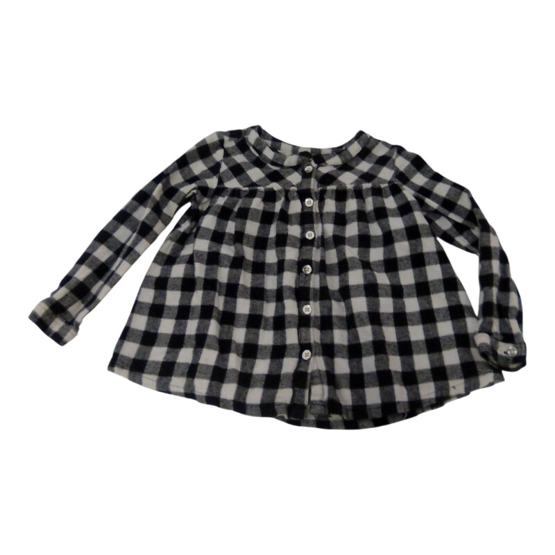 LS Shirt: BK/WH Plaid