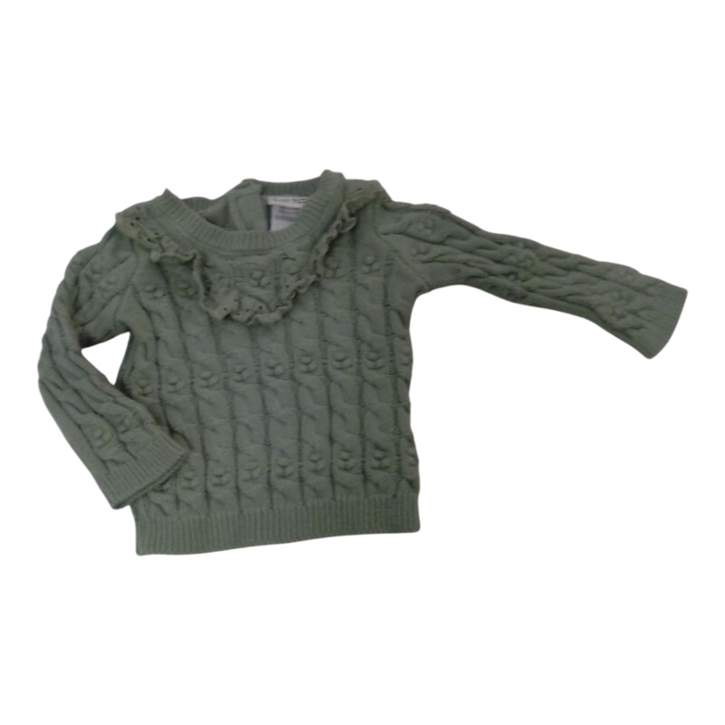 Shirt: Knitted/Green/Crea