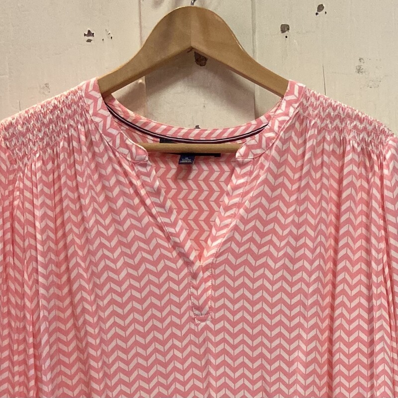 Coral/W Pat Blouse