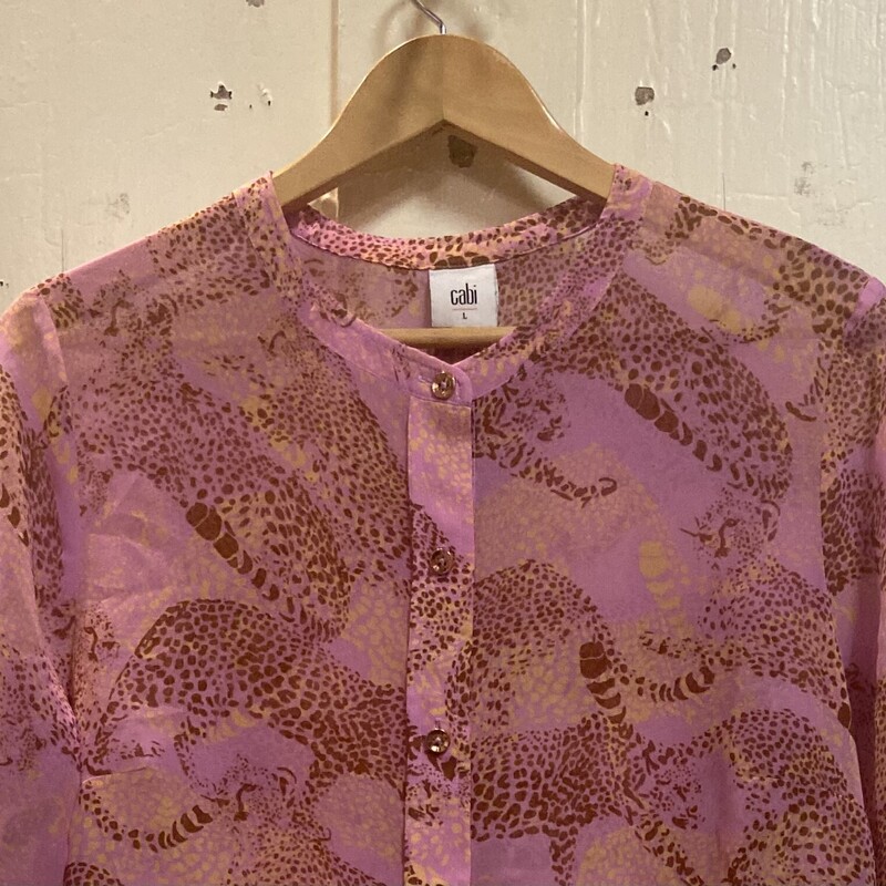 Pnk/Br Leop Blouse