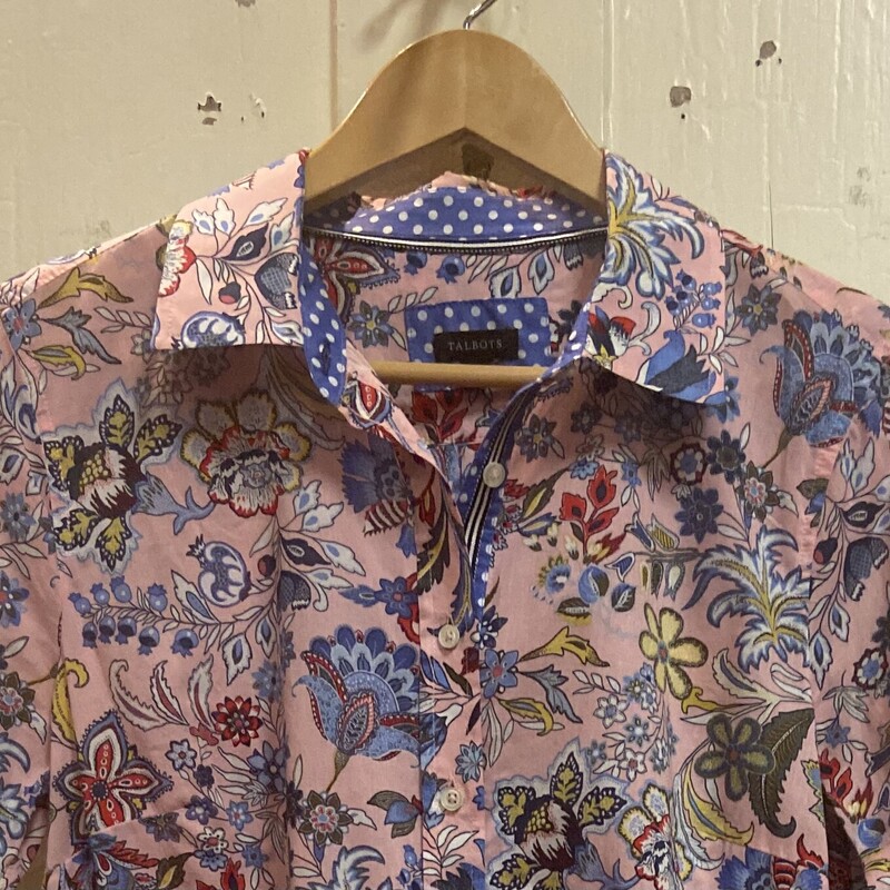 Pk/Blu/Y Flrl Btt Shirt