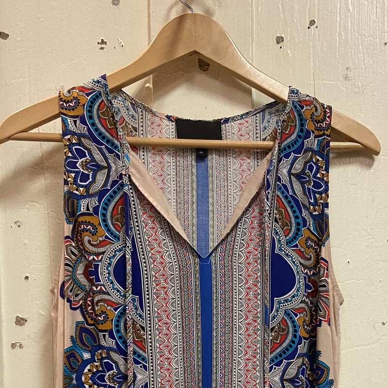 Pch/Blu/R Slvlss Top