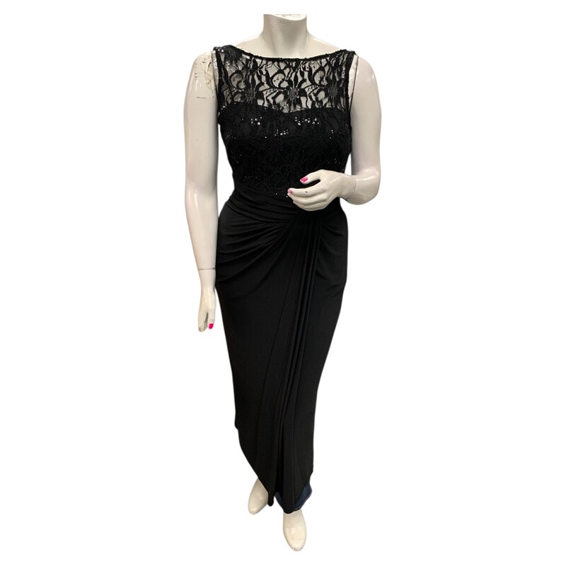 Ralph Lairen Dress S12, Black, Size: L