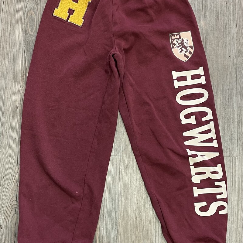 H&M Hogwarts Sweatpants, Maroon, Size: 12Y
