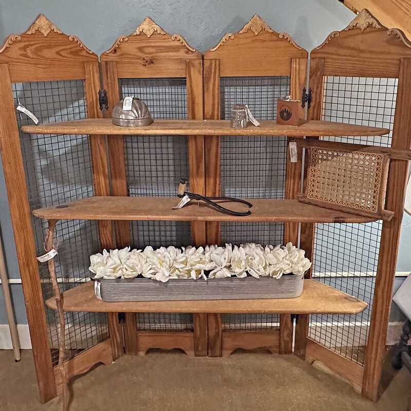 Wood/Screen 3 Shelf Displ