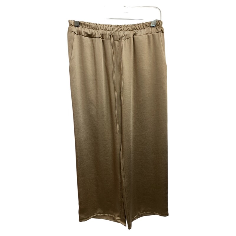 Made In Italy Pants, Gold, Size: S