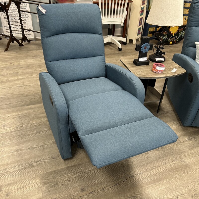 Blue Wall Hugger Recliner