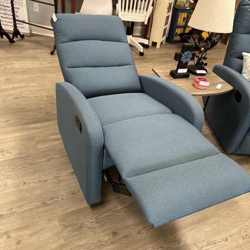 Blue Wall Hugger Recliner
