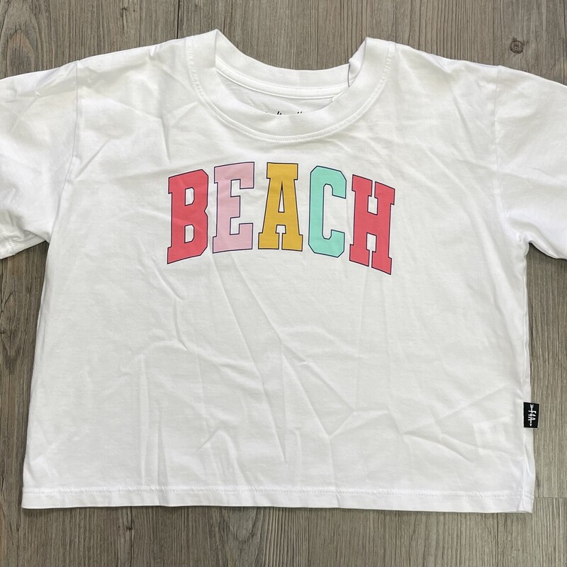 F4A Beach Cropped Tee, White, Size: 6-7Y
NEW