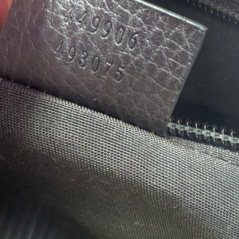 Gucci Travel Backpack Dark Brown Canvas<br />
<br />
Code: 449906 493075<br />
<br />
Dimensions:<br />
Base length: 12 in<br />
Height: 14.25 in<br />
Width: 5 in<br />
Drop: 3.5 in<br />
Drop: 14 in to 0.00 in<br />
<br />
In very good condition. Light wear to the hardware.<br />
<br />
Comes with the original dust bag. No box.
