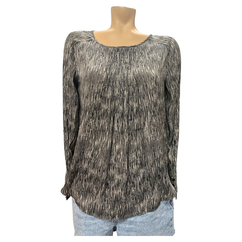 Halston Top, Blk/grey, Size: Xs