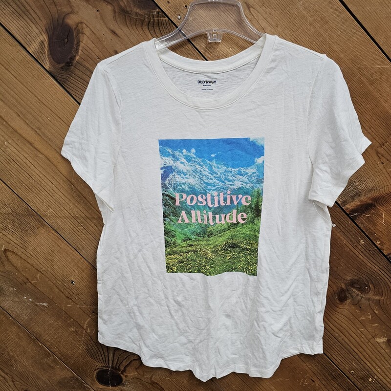 NEW OLD NAVY SHIRT, WHITE, Size: LARGE