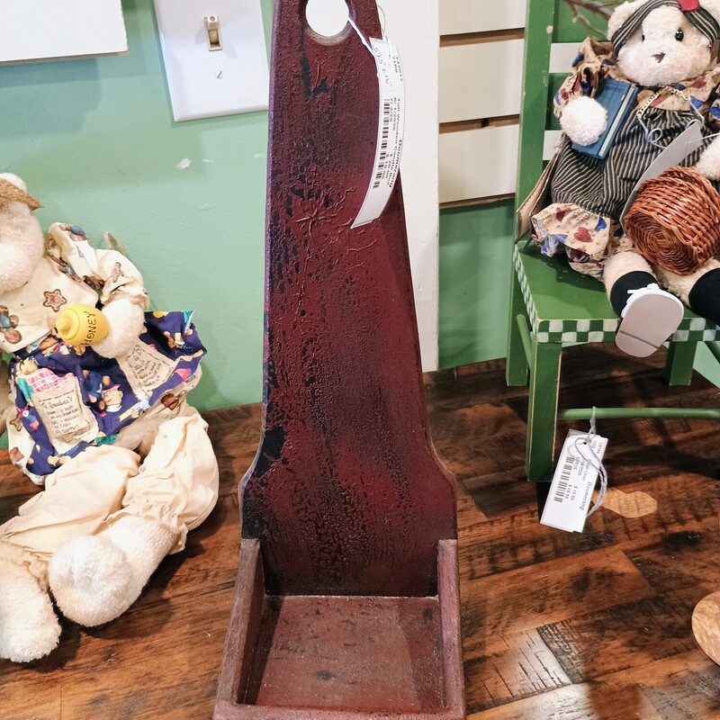 Tall Wooden Candle Box