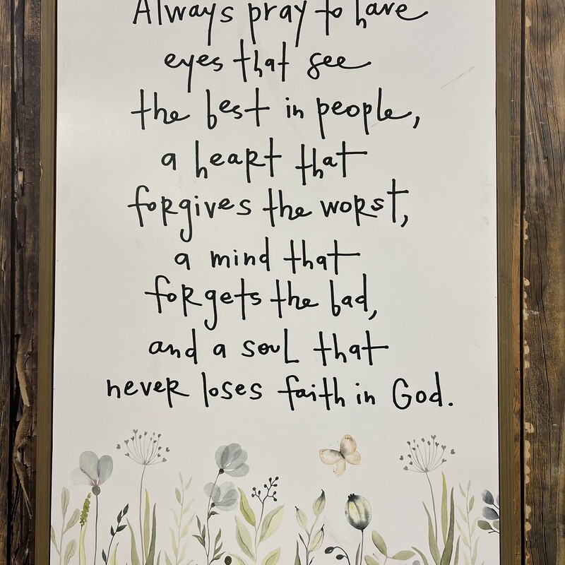 Always Pray Sign, Size: 17x25 In