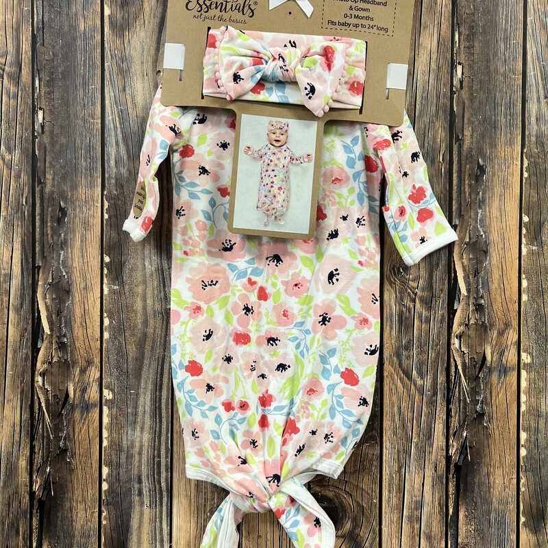 NWT Flower Gown & Headban