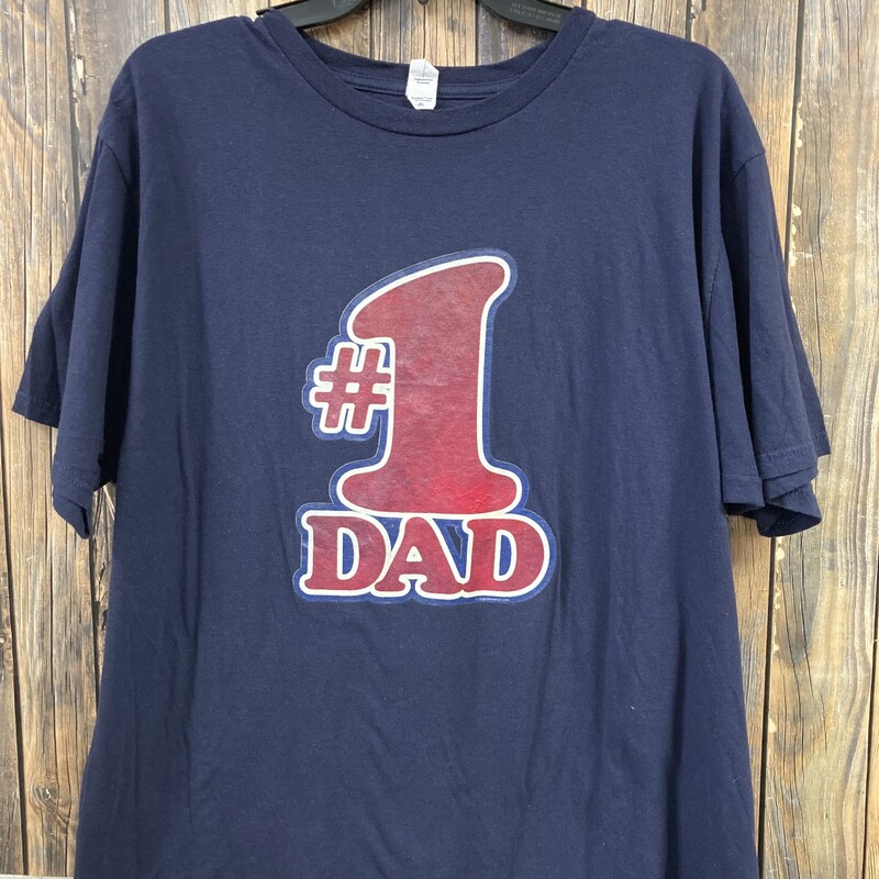Blue #1 Dad Tee, Size: XL