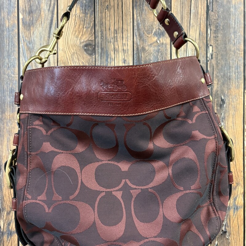 Authentic Maroon Coach Purse