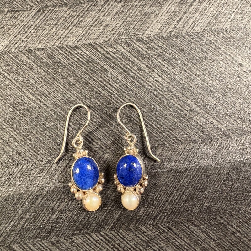 Sterling Silver Blue Earrings