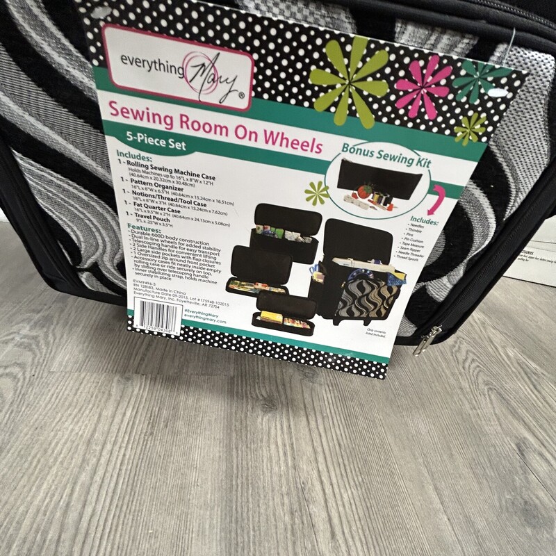 5pc Sewing Room On Wheels