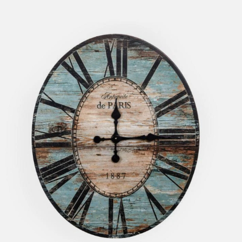 Distressed Oval DeParis