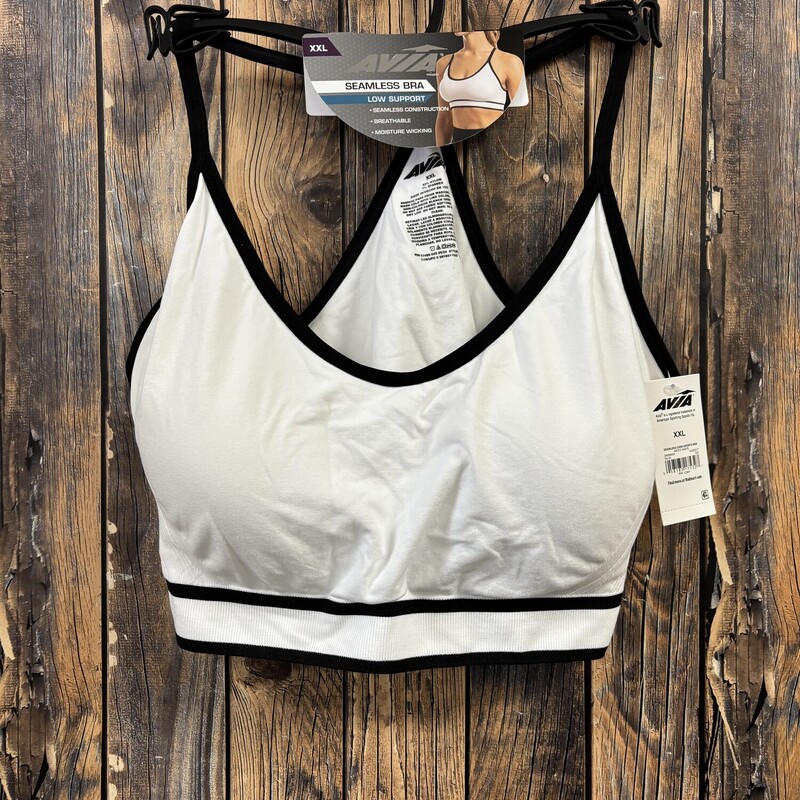 NWT White Sports Bra