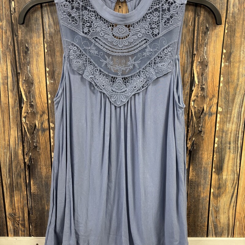 Blue Crochet Tanktop