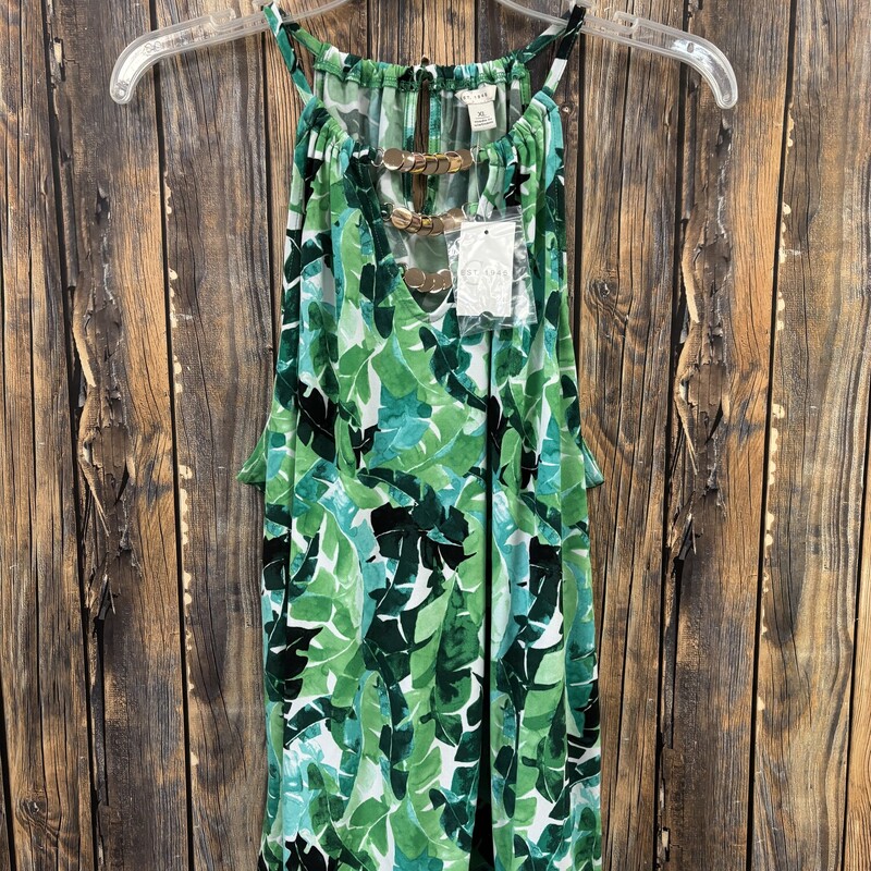 NWT Green Floral Tank, Size: XL