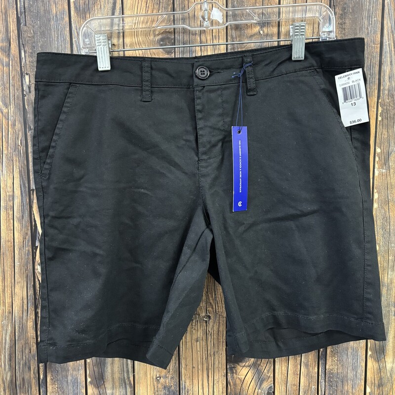 NWT Black Bermuda Shorts, Size: 13