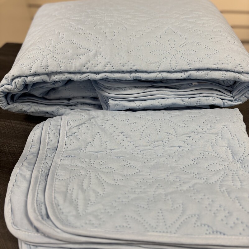 Blue Quilt W 2 Shams