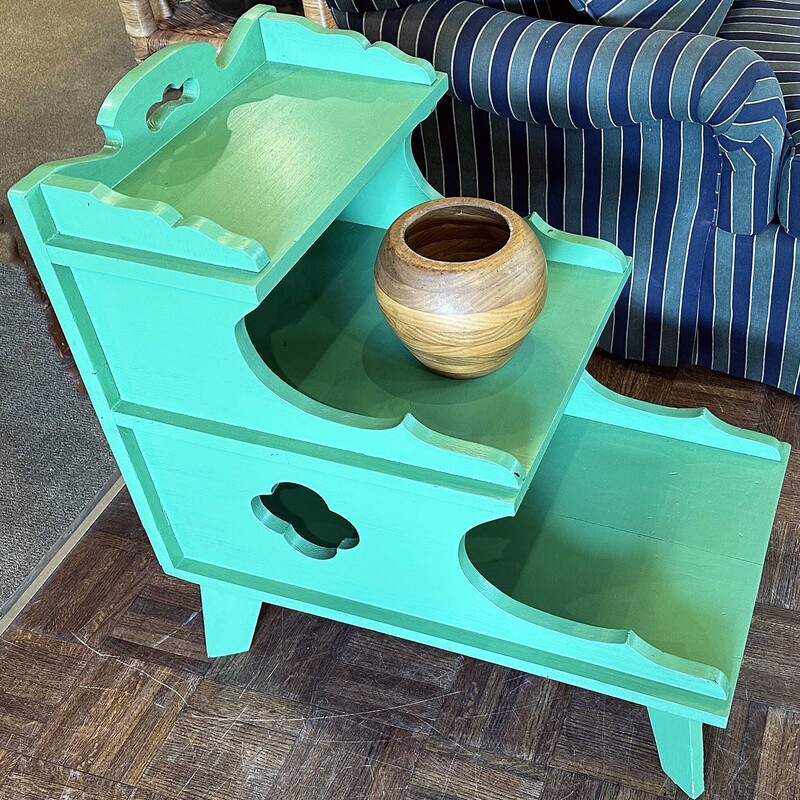 Green 3 Tier Side Table