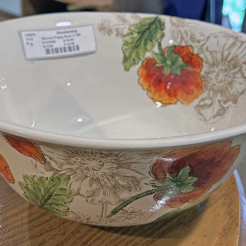 Mexcera Poppy Bowl

Hand Painted
Poppy Dance Motif, Bright Colors!

11.5 In Round