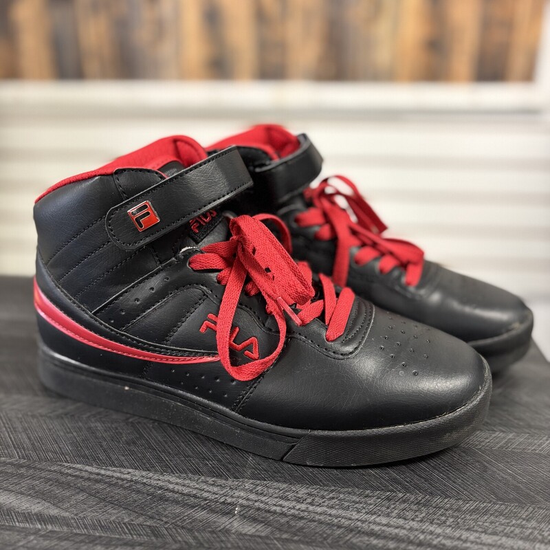 Black Red FILA Shoes