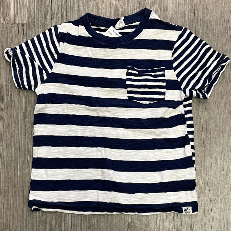 Baby Gap Tee, Navy/White, Size: 5Y