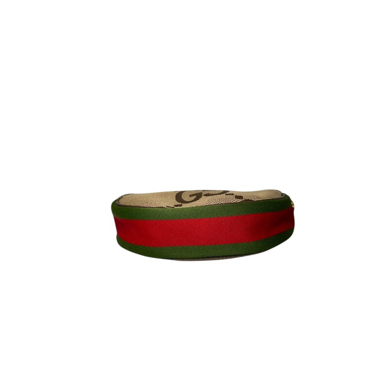 Gucci Ophidia Jumbo Print Crescent Bag<br />
<br />
Style Code: 658551 .493075<br />
<br />
Dimensions:<br />
Length: 7.5 in<br />
Height: 4.25 in<br />
Width: 2 in<br />
Drop: 6 in<br />
<br />
In very good condition Minor scratching on hardware. Some marks on the interior.<br />
<br />
Comes with dust bag. No box.