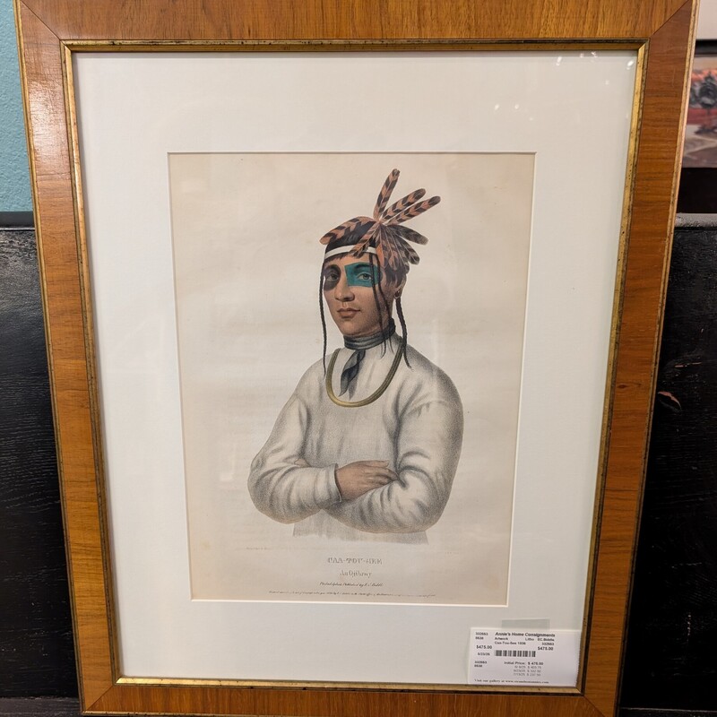 Caa-Tou-See 1836, Litho,  EC.Biddle
21 x 26h