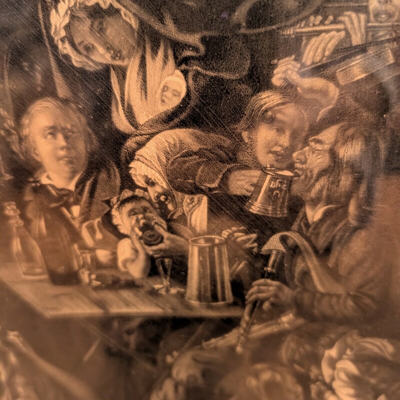 Daniel Maclise Snap Apple, Night, Litho<br />
40 x 30h