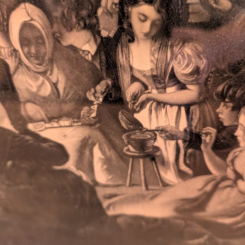 Daniel Maclise Snap Apple, Night, Litho
40 x 30h