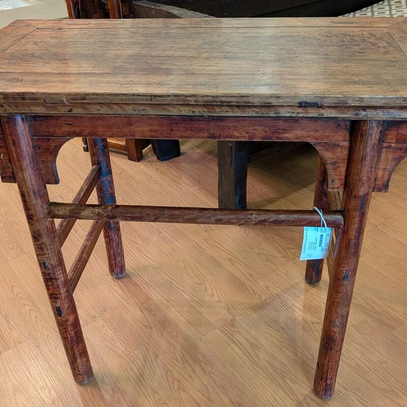 19thc Chinese Tall Table, Painted, Rustic
40w vx 20d x 33h